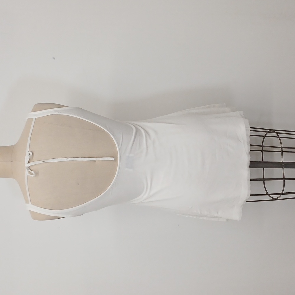 Princess Polly White Lukea Sleeveless Mesh Mini Dress Size 6 - Picture 3 of 9